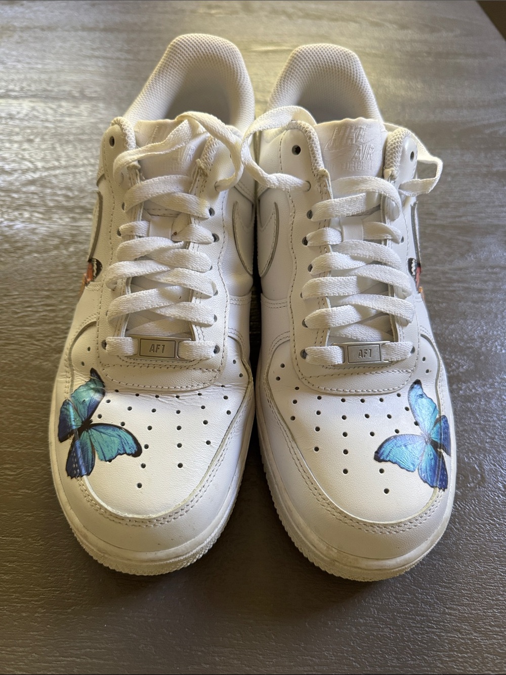 Nike Air Force 1 Low Custom Butterfly 🦋 sneakers, M8.5/W10